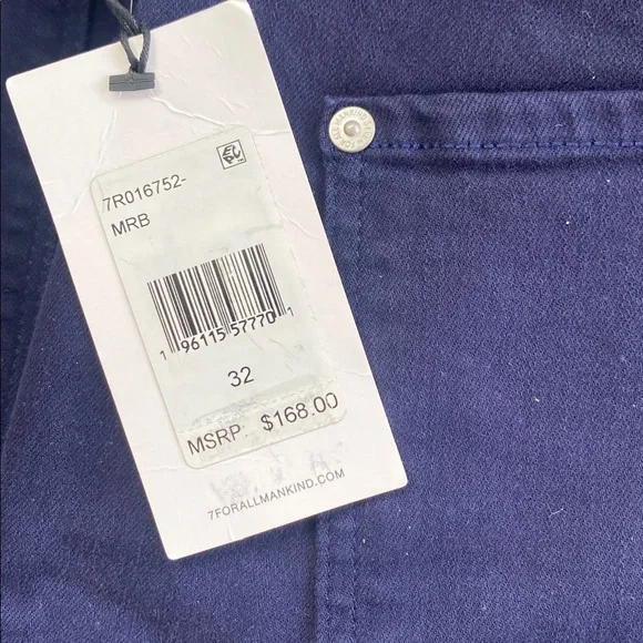 7 For All Mankind Kimmie Tall Bootcut Jeans,navy (dk moonlight bay)32 X 36 - Picture 11 of 12